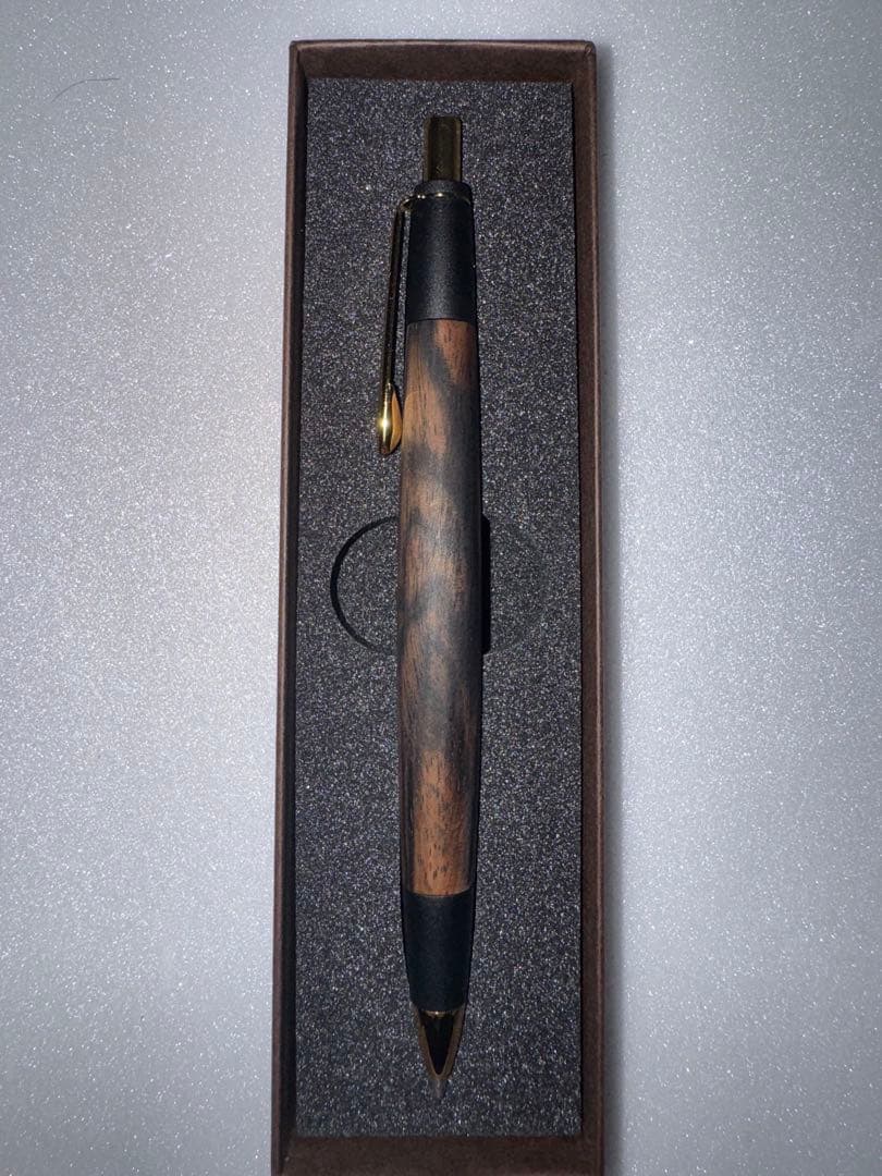超激レア‼️ 極美品‼️ ボナン　黒柿　孔雀杢　シャープペンシル0.5mm 真鍮金具