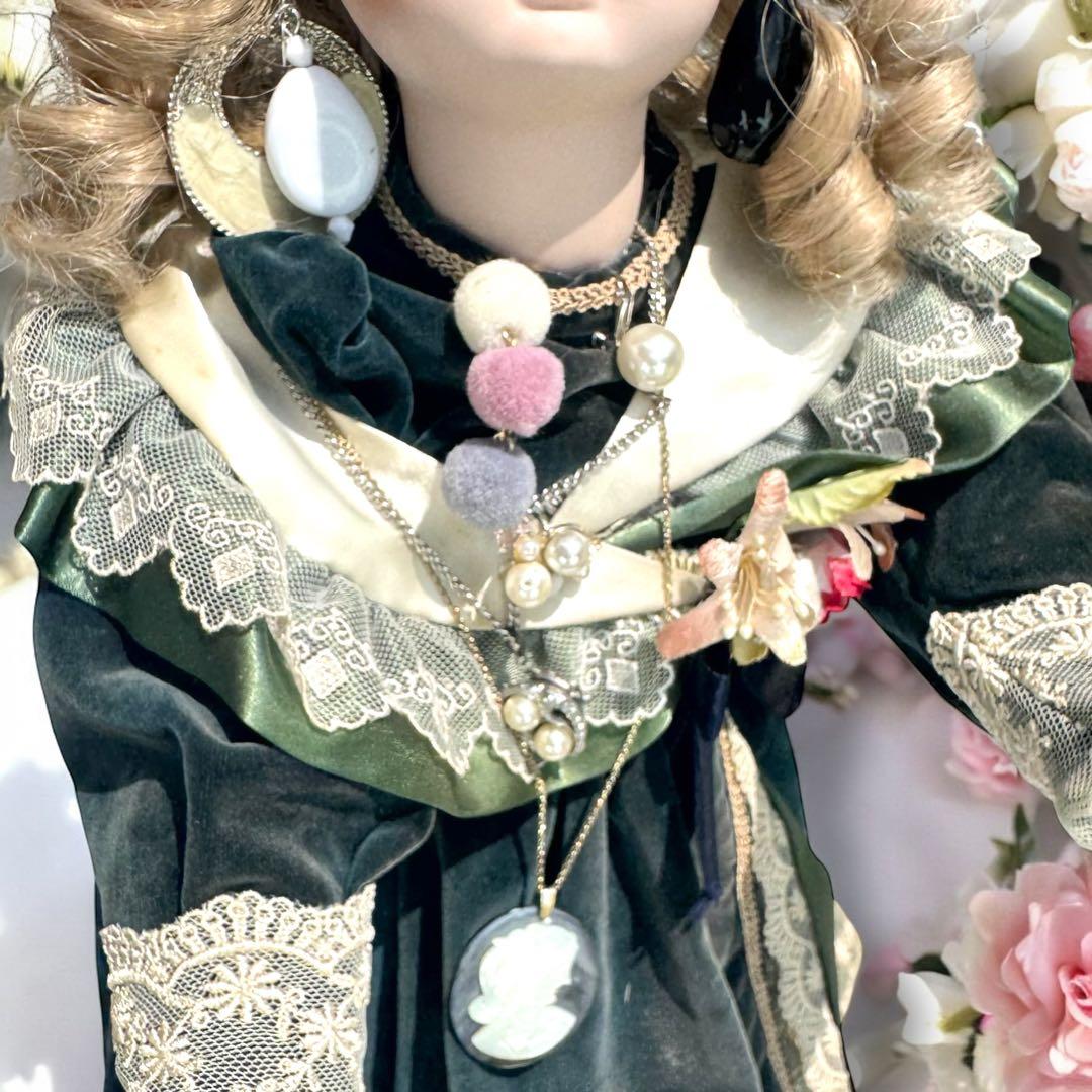 ノエル様専用 ビスクドール スタイナー リプロ フレンチ グリーン