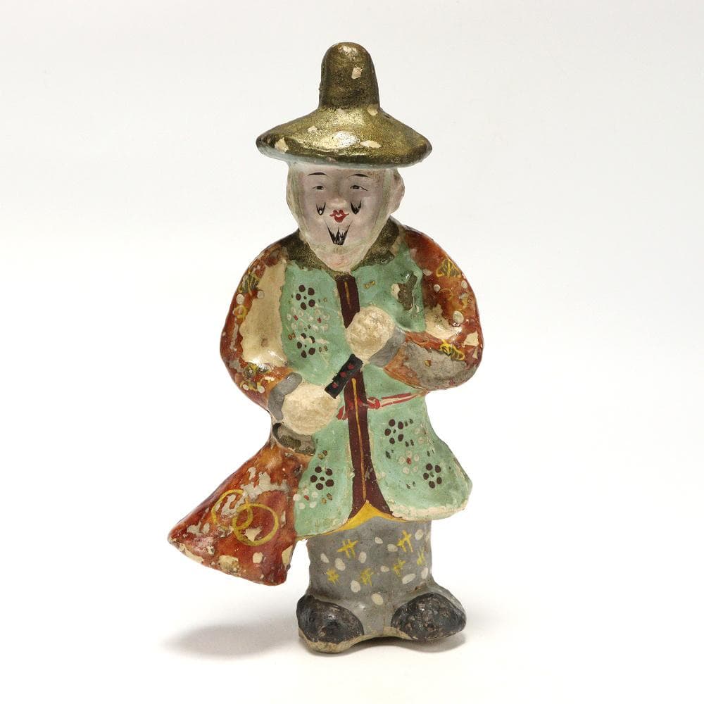 702B 江戸～明治頃 相良人形 山形 郷土玩具 時代 高さ22㎝