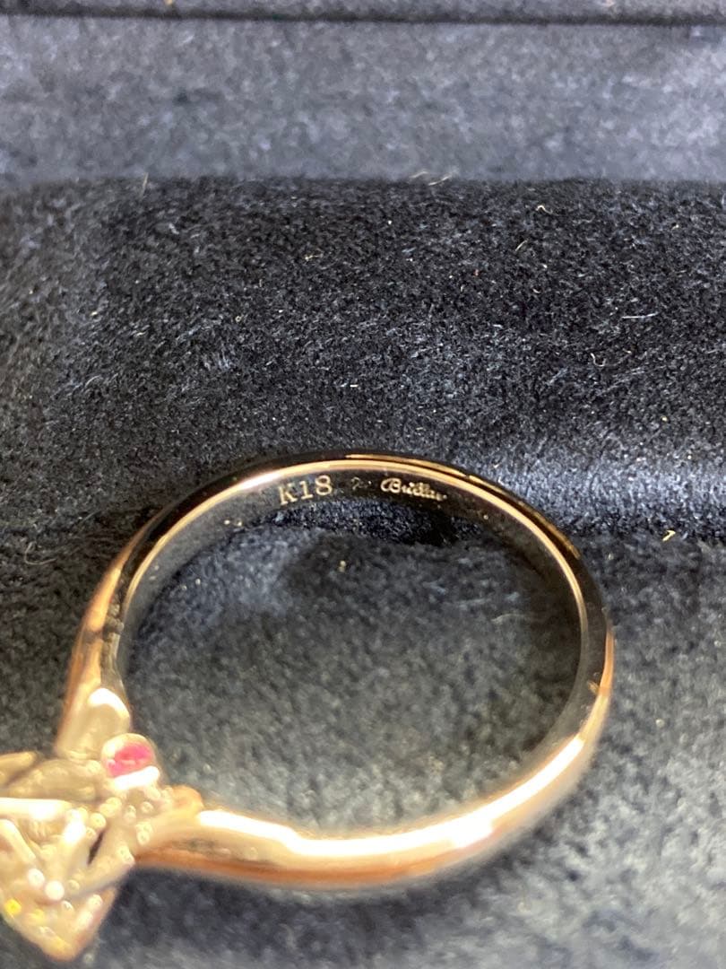 ブリジャール モアサナイト リング 指輪 1カラット　ピンクサファイア 14号