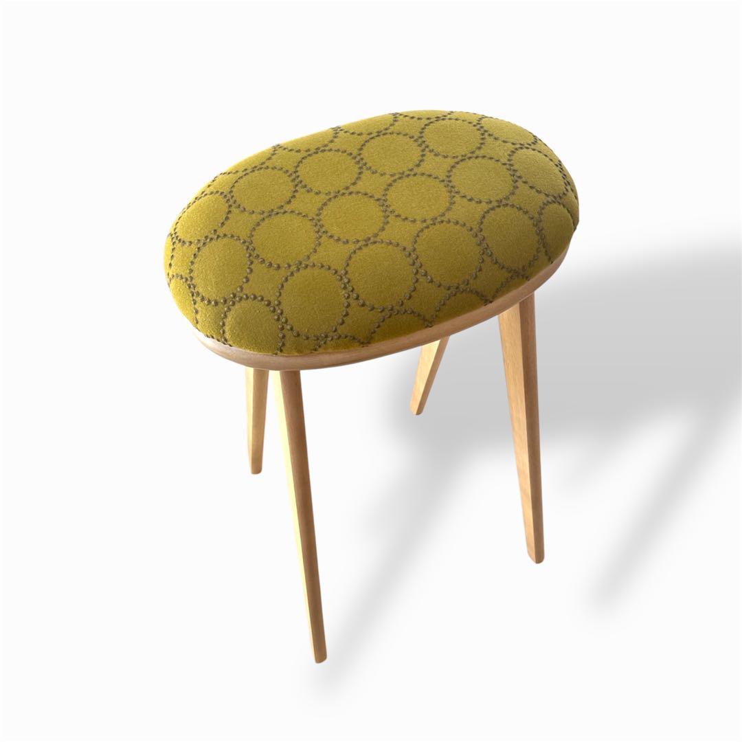 ミナペルホネン生地使用スツール　ハイスツール　キッチンスツール　インテリア　家具