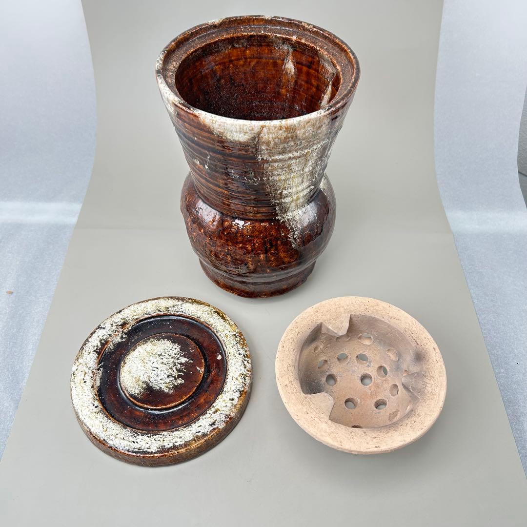 涼炉 小豆島 神懸焼 室井香悦 造 涼爐 茶道具 煎茶道具