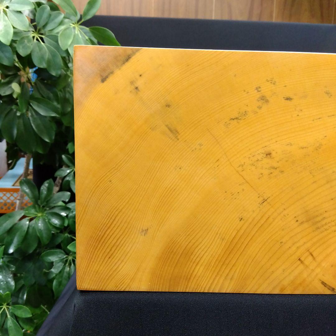 【国産　本榧　5寸碁盤　木表　脚なし】