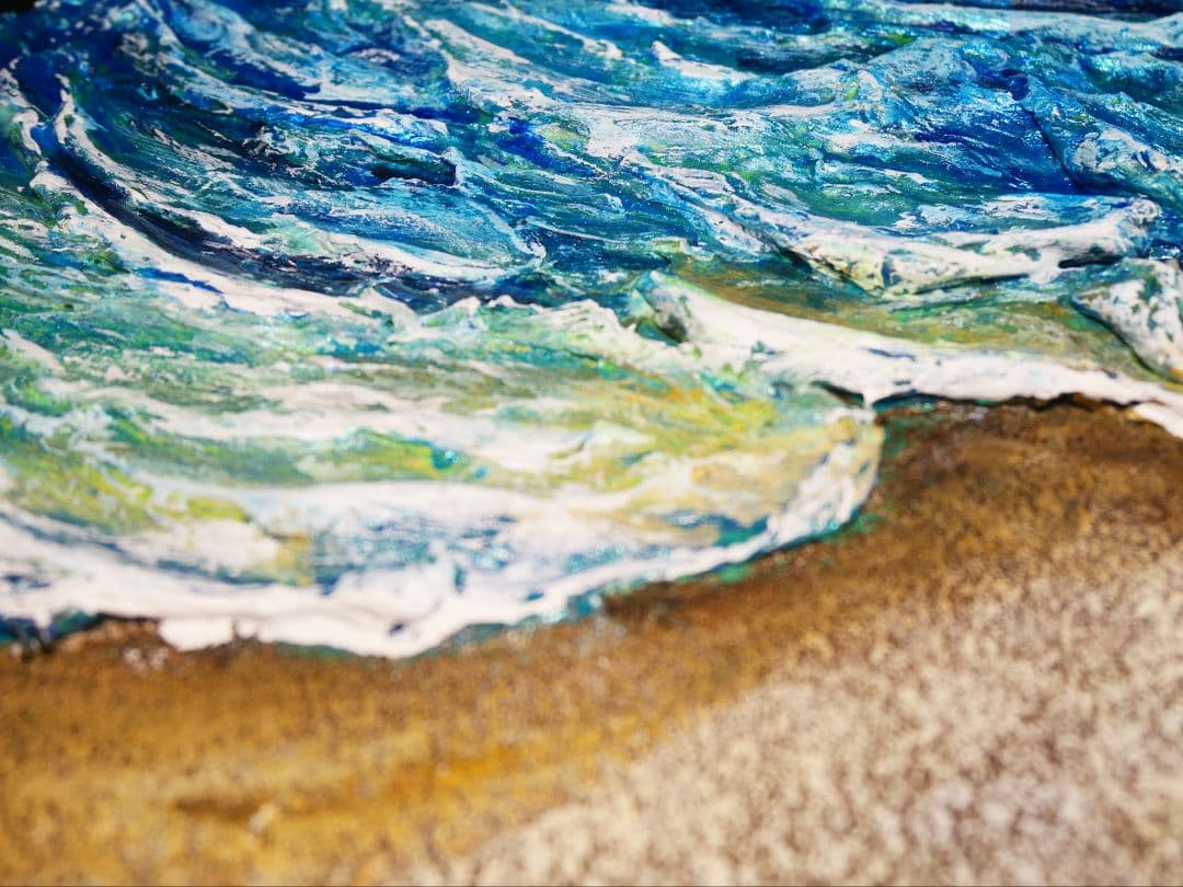 油絵 絵画 【砂浜の海】