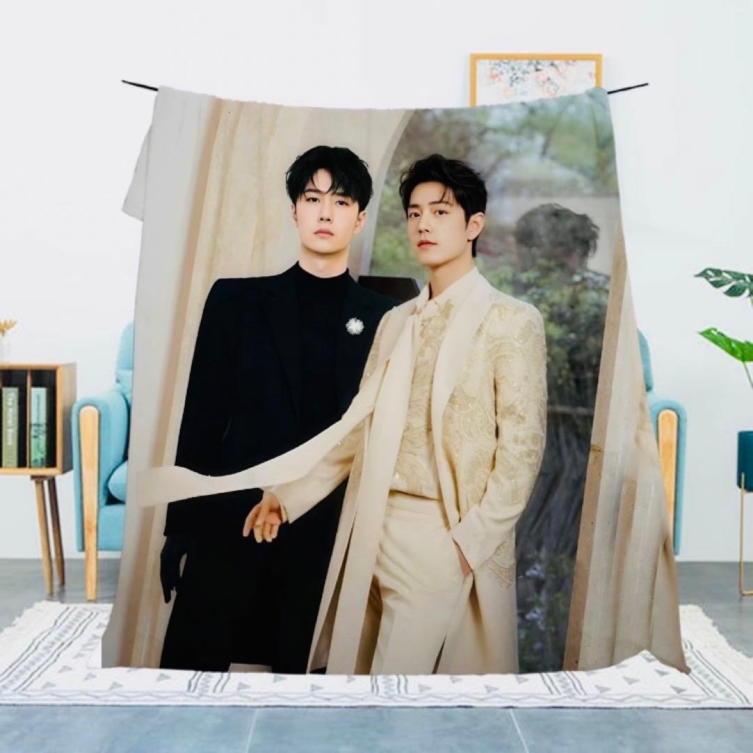 王一博 5980/枚 ブランケット2層 冬向け 厚みあり 陳情令 博君一肖