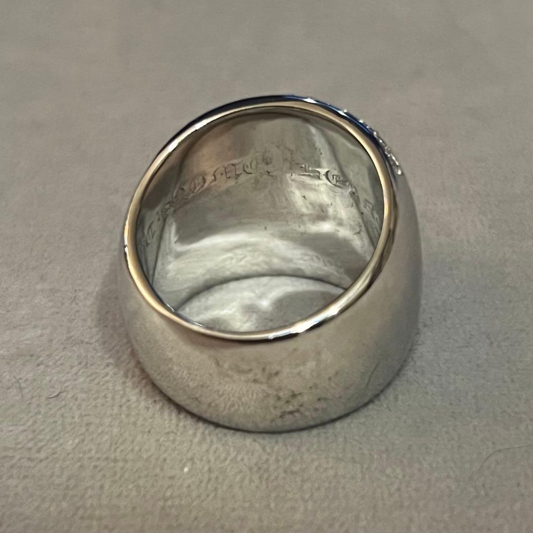 クロムハーツ　クラシックオーバルスター　20号　プラチナ加工　インボイスコピー