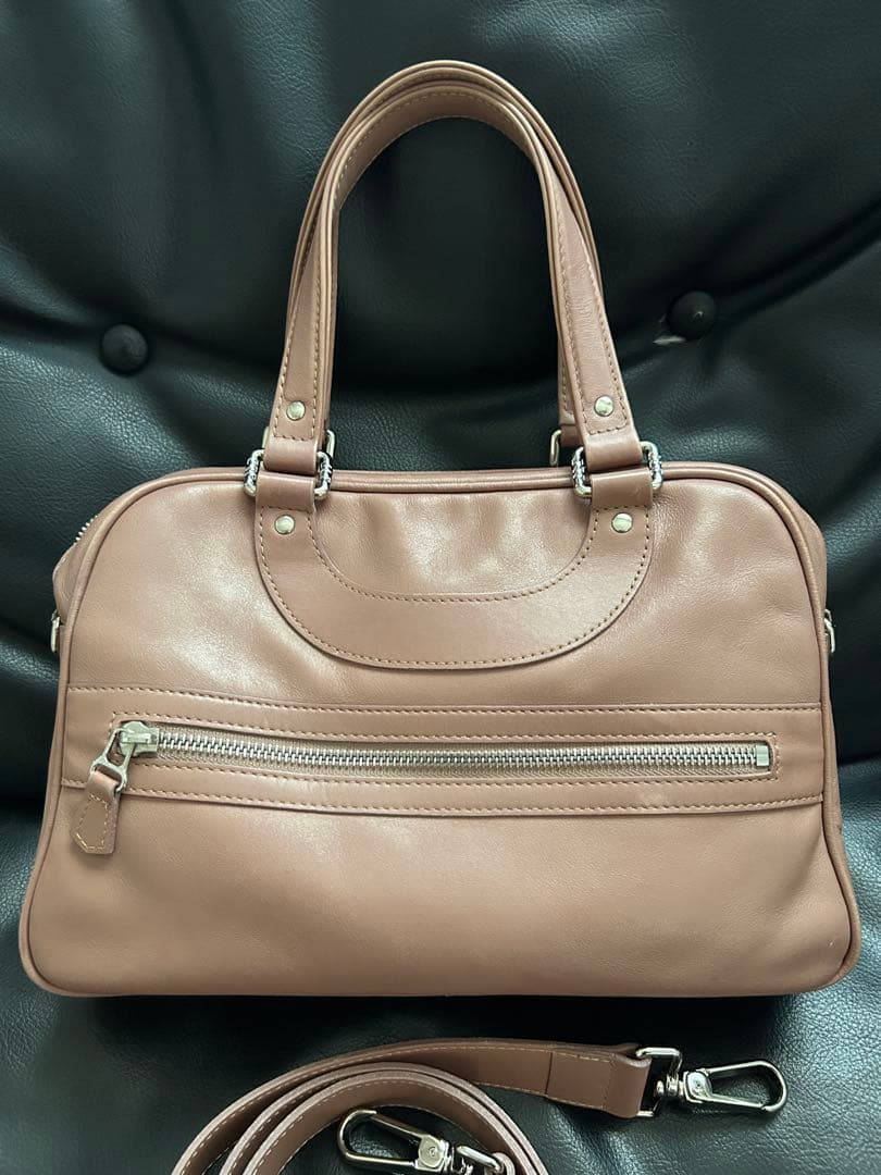 ジャックルコー　リスボンミニ　2way ピンクベージュ　本革