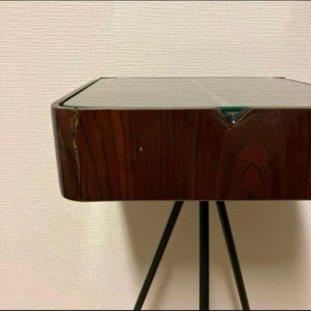 アンティーク レトロ 長椅子 バーチェア サイドテーブル コーヒーミル