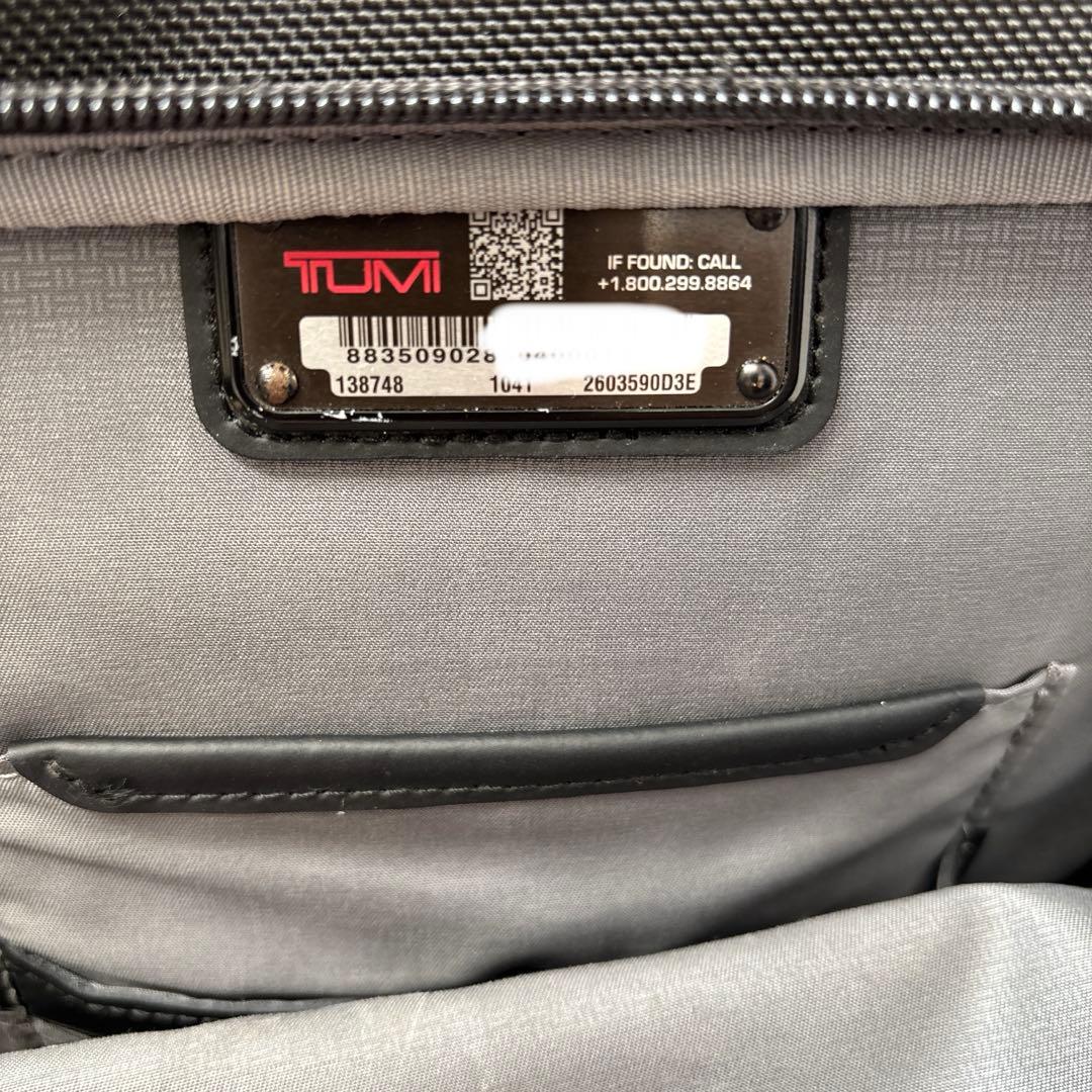 TUMI ALPHA3スリムエクスパンダブルバッグパック黒