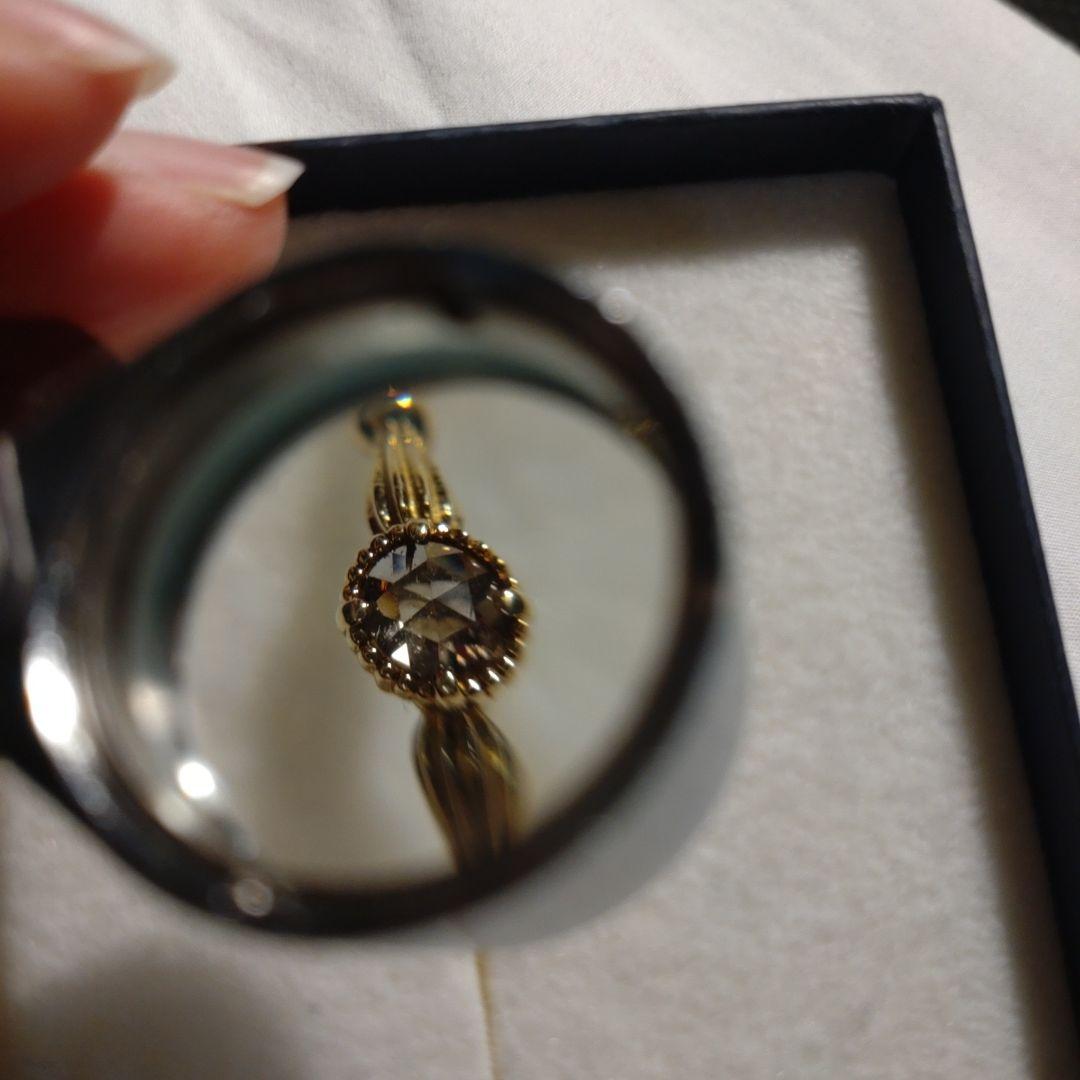 Mei jewelry K18YG ブラウンダイヤ　ローズカット　リング