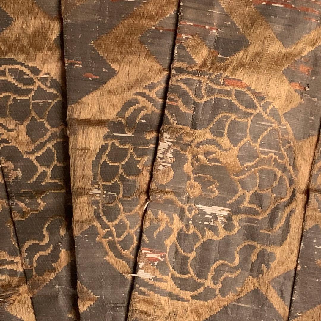 龍丸文 銀襴 古裂 肩衣 古美術 金襴 古道具 アンティーク