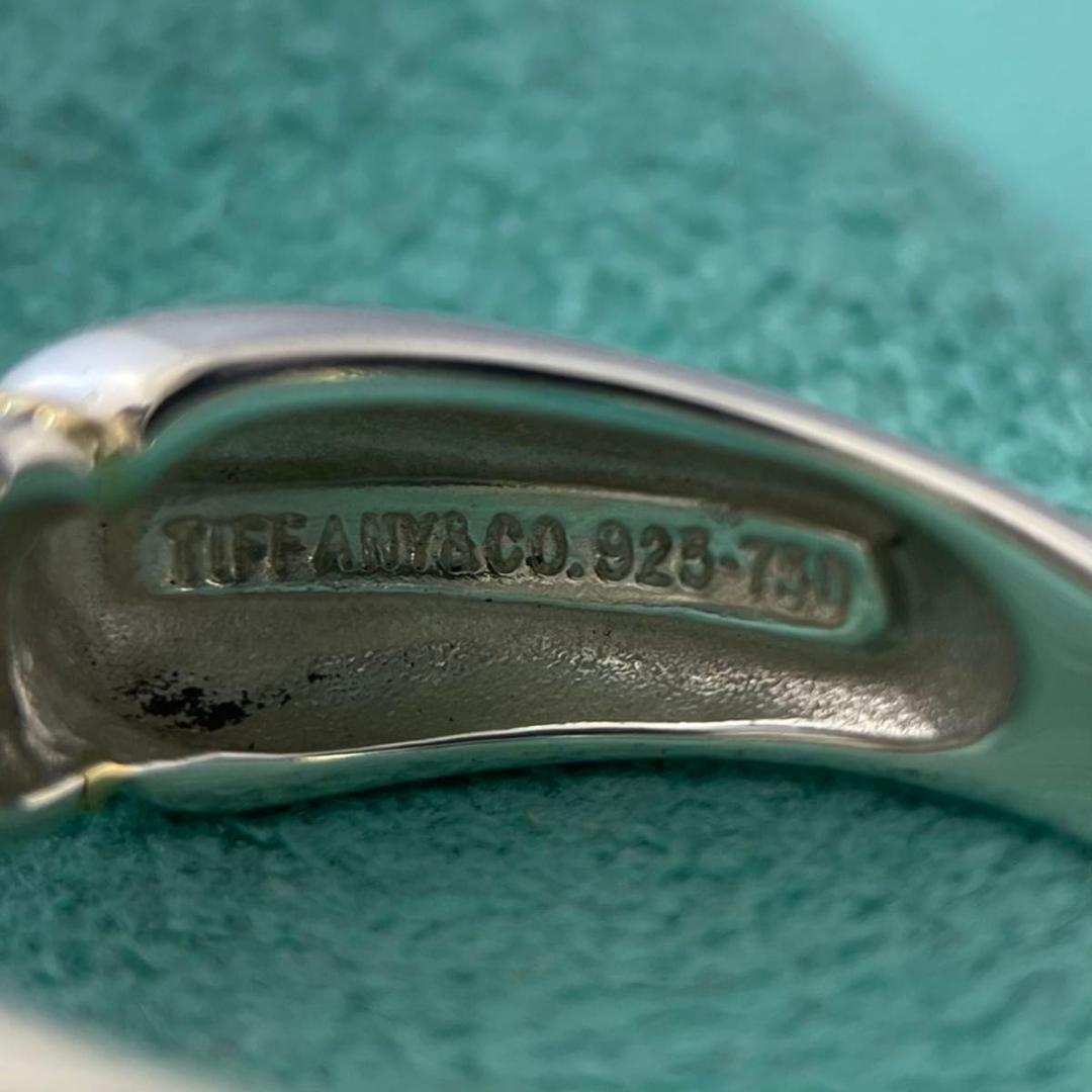 ティファニー 17.5号 ツイスト 925 750 コンビ リング XW7fe