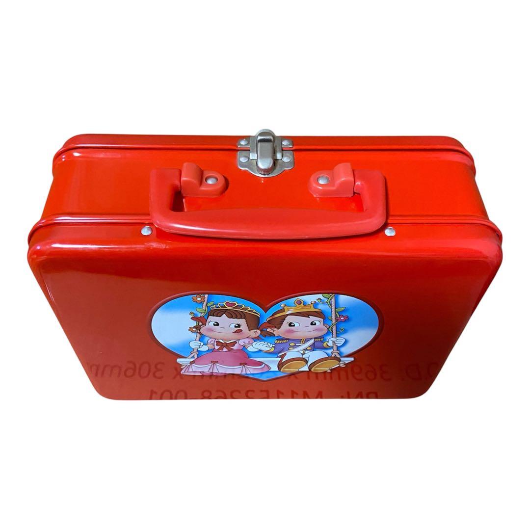 当時物 ペコちゃん ポコちゃん ブリキ缶 ランチボックス 小物入れ 昭和