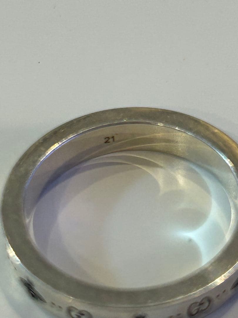 GUCCI シルバーリング 蜂のモチーフ　サイズ21