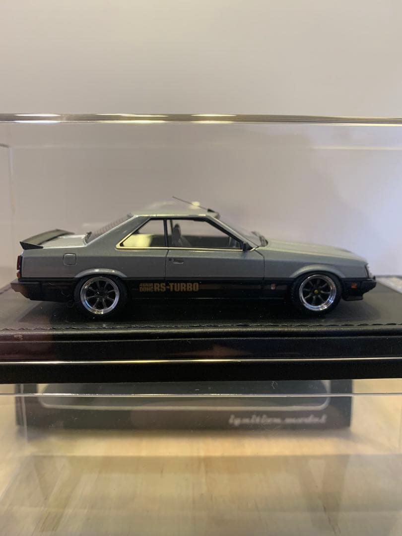 紅あづまIG 1/43 スカイライン　RSターボ　R30 シルバー