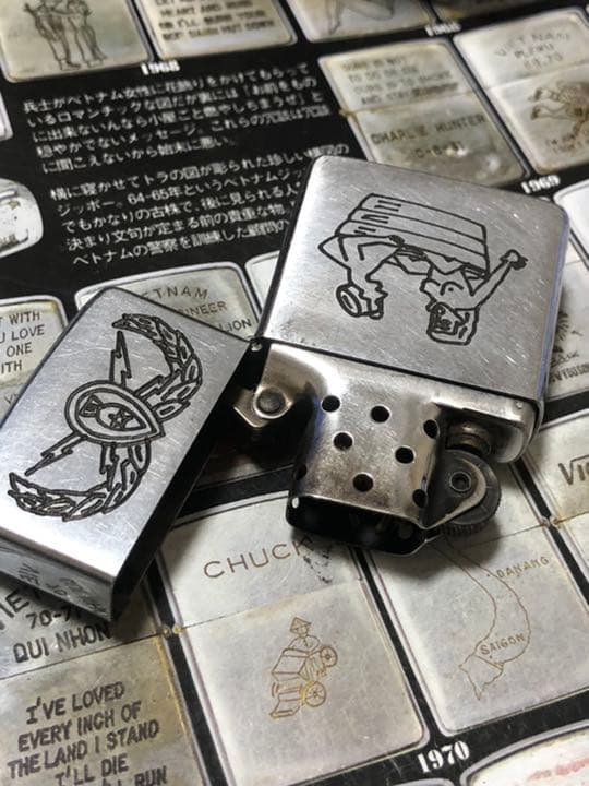 ベトナムZIPPO】本物 1969年製ベトナムジッポー「ヌードモデル」 当時