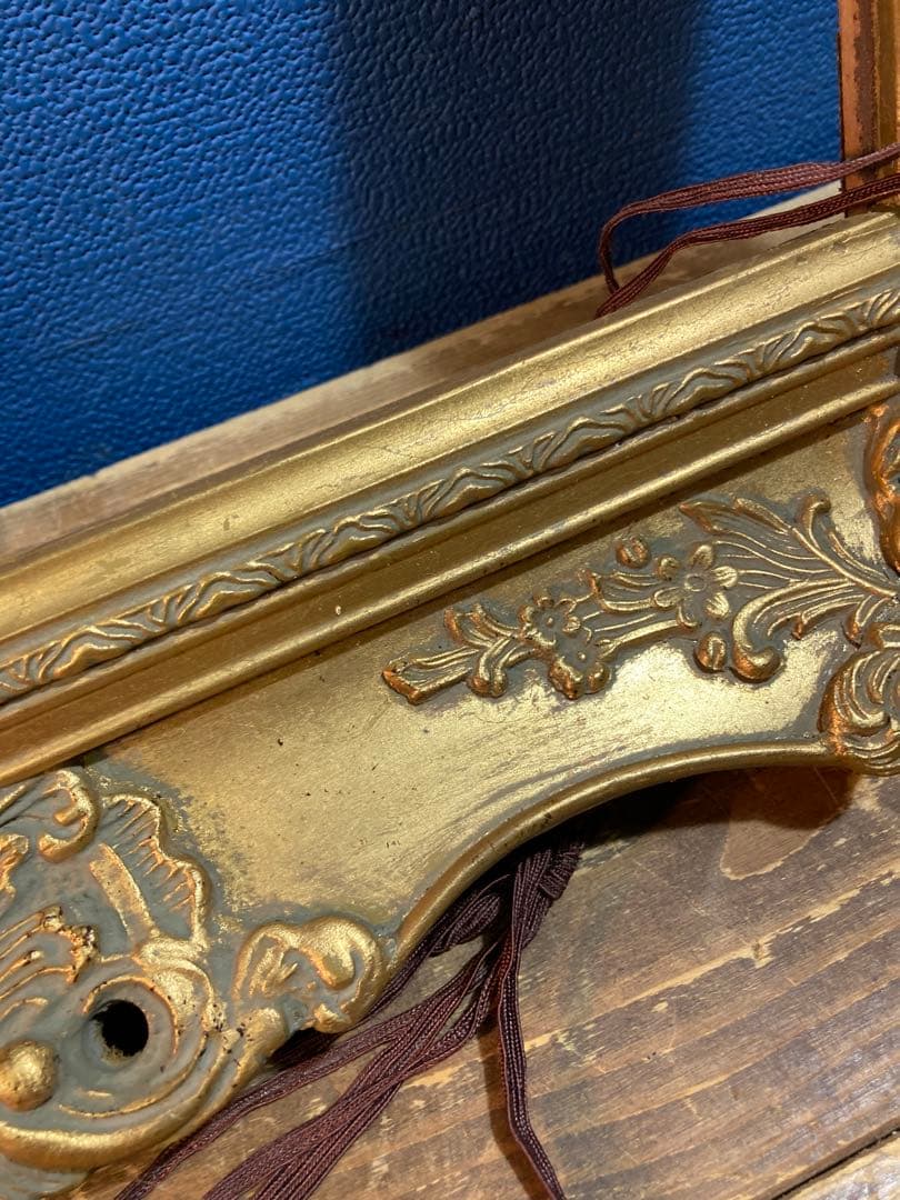 H 額縁 アンティーク調 ヴィンテージ ゴールド 金色 アート 油絵