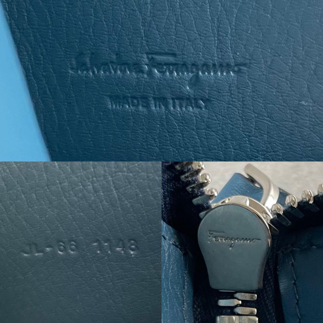 未使用級✨ サルヴァトーレフェラガモ 現行 ペンケース エンボス加工