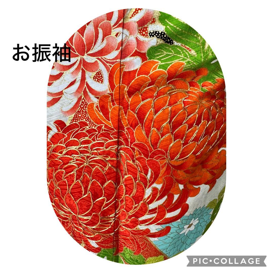 candy 豪華❣️可愛いお振袖です。正絹 合わせ襟 総絞り 紺