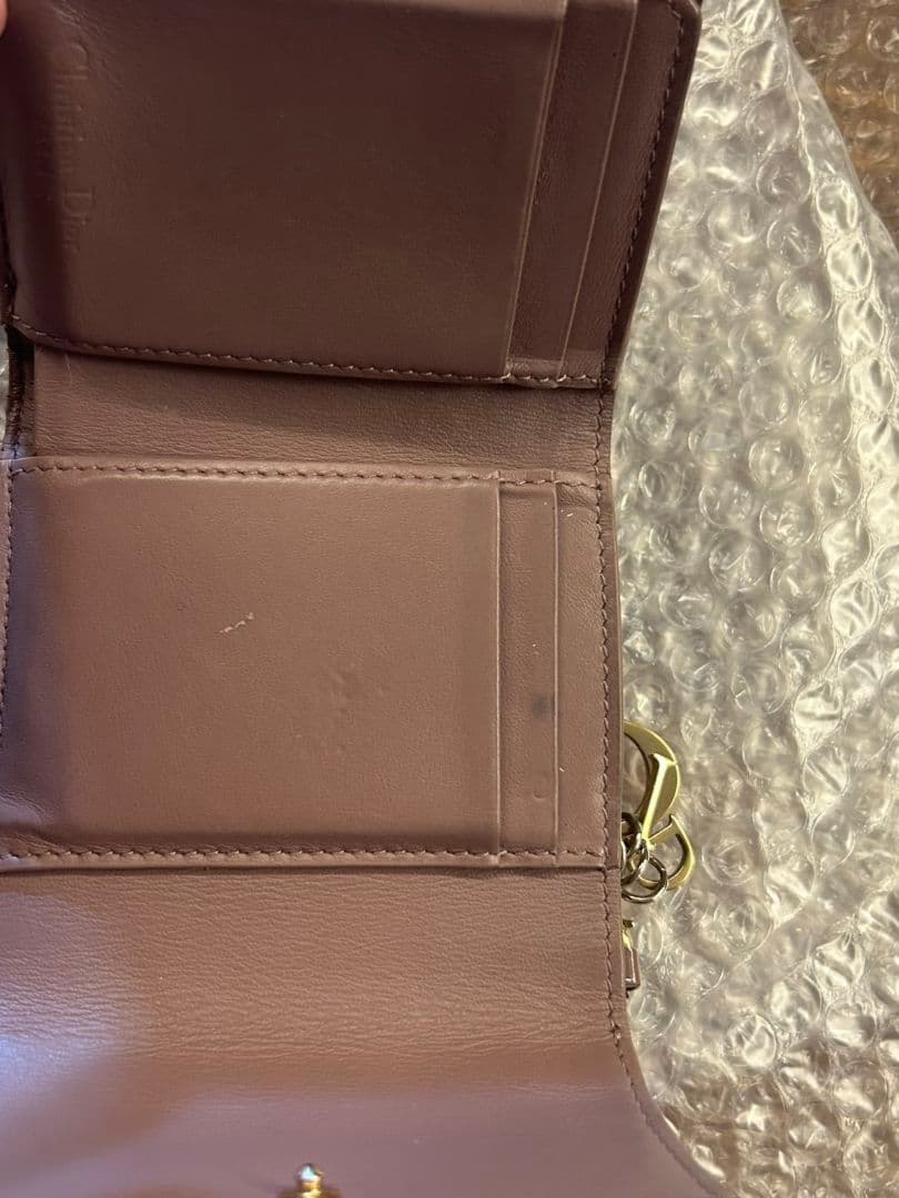 レディディオール カナージュ ロータスウォレット 三つ折り財布