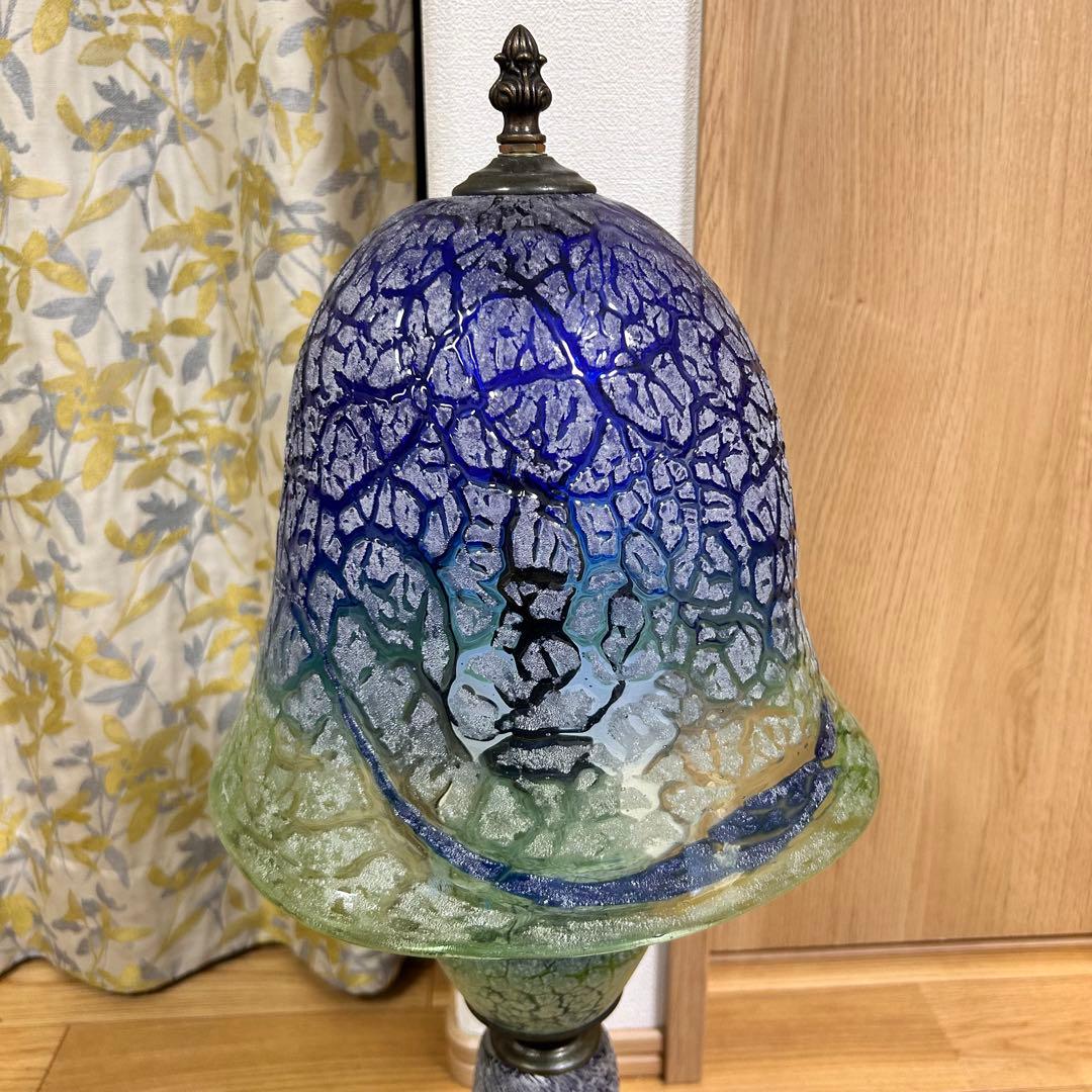 稲嶺盛吉 作 ガラスランプ スタンドライト フロアスタンド 琉球ガラス