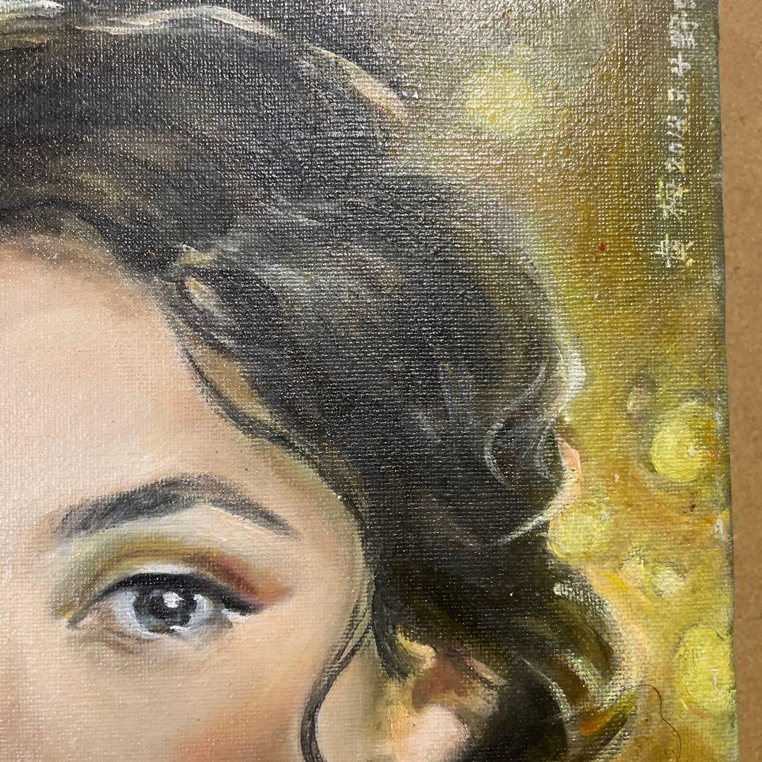 油彩人物画 柔らかな表情