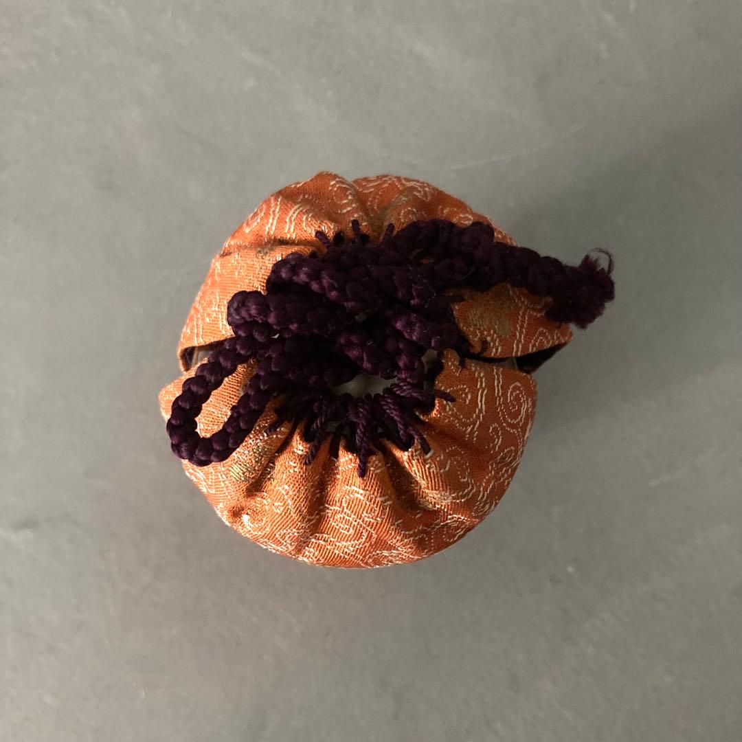 茶道具 肩衝茶入 茶入 仕覆オレンジ - メルカリ