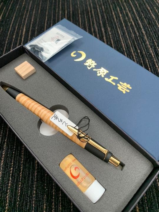 野原工芸 新型シャープペンシル 栃縮杢 0.5mm 栃縮杢のシャープペンシル -