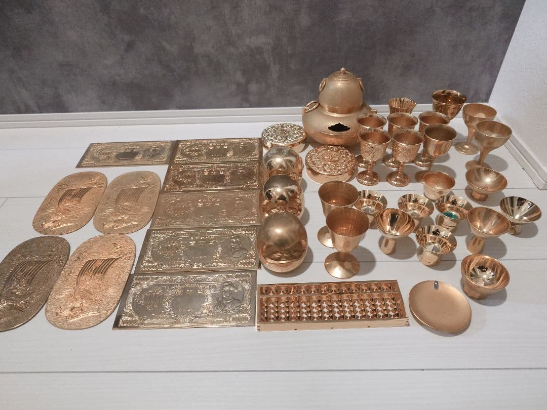 せ*ん様 金杯など 約8.5kg 金メッキ製品大量まとめ 24KGP ゴールドメ せ*ん様 金杯など 約8.5kg 金メッキ製品大量まとめ 24KGP ゴールドメ