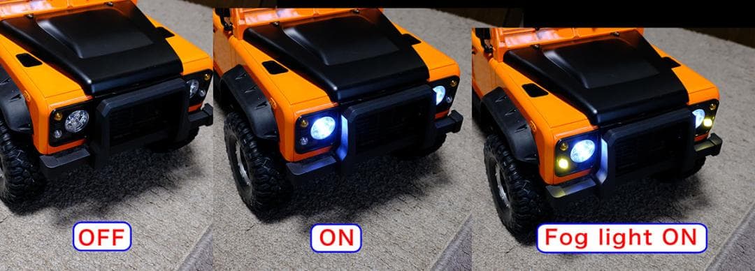 ★限定値下中★YK4104 4WD ラジコンカー LEDランプセット装着済