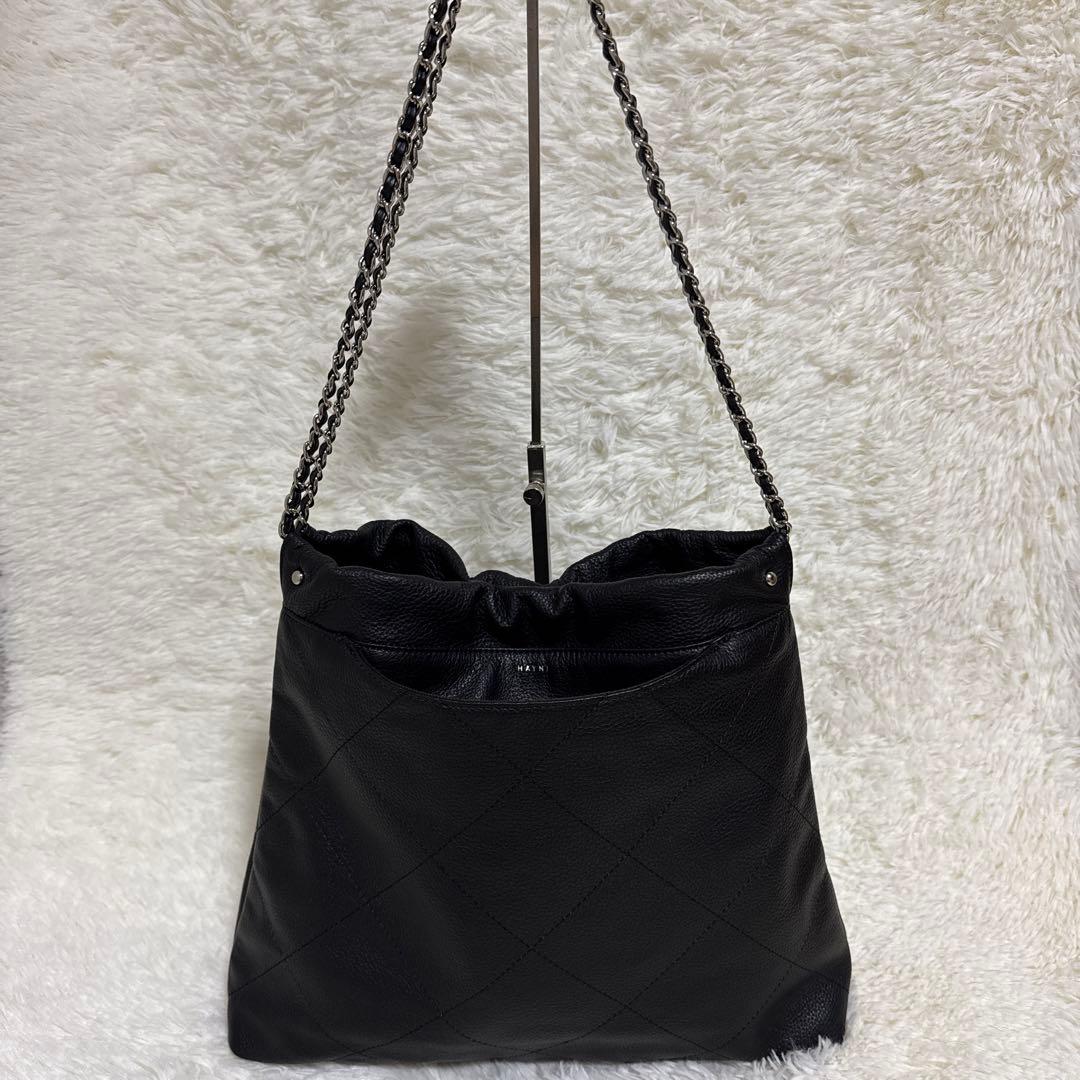 【HAYNY】本革 キルティング チェーンバッグ Barmed☆極美品