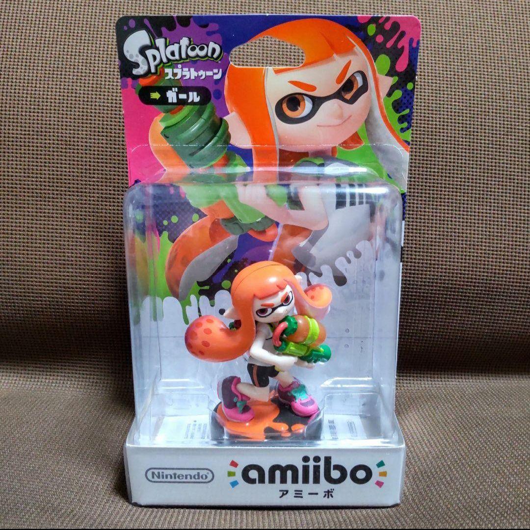 amiibo スプラトゥーン 3点セット 旧パッケージ ボーイ ガール イカ