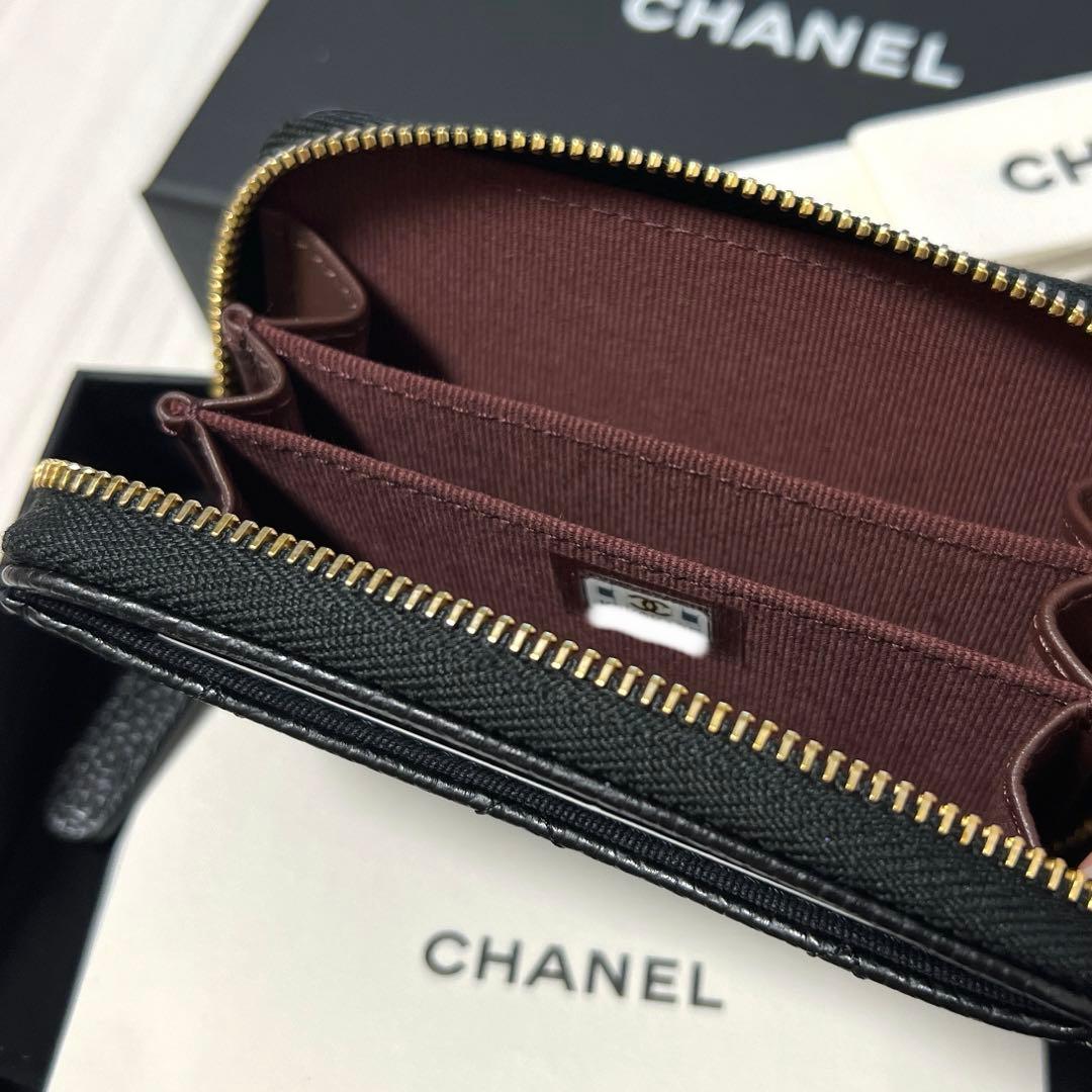 CHANEL クラシック ジップ パース キャビアスキン 財布 新品未使用