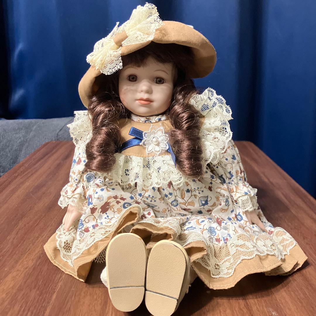 アンティークドール オルゴール付き 美品 - メルカリ