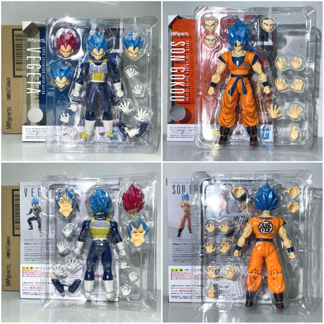 【美品】S.H.Figuarts ドラゴンボール 孫悟空&ベジータ フィギュア