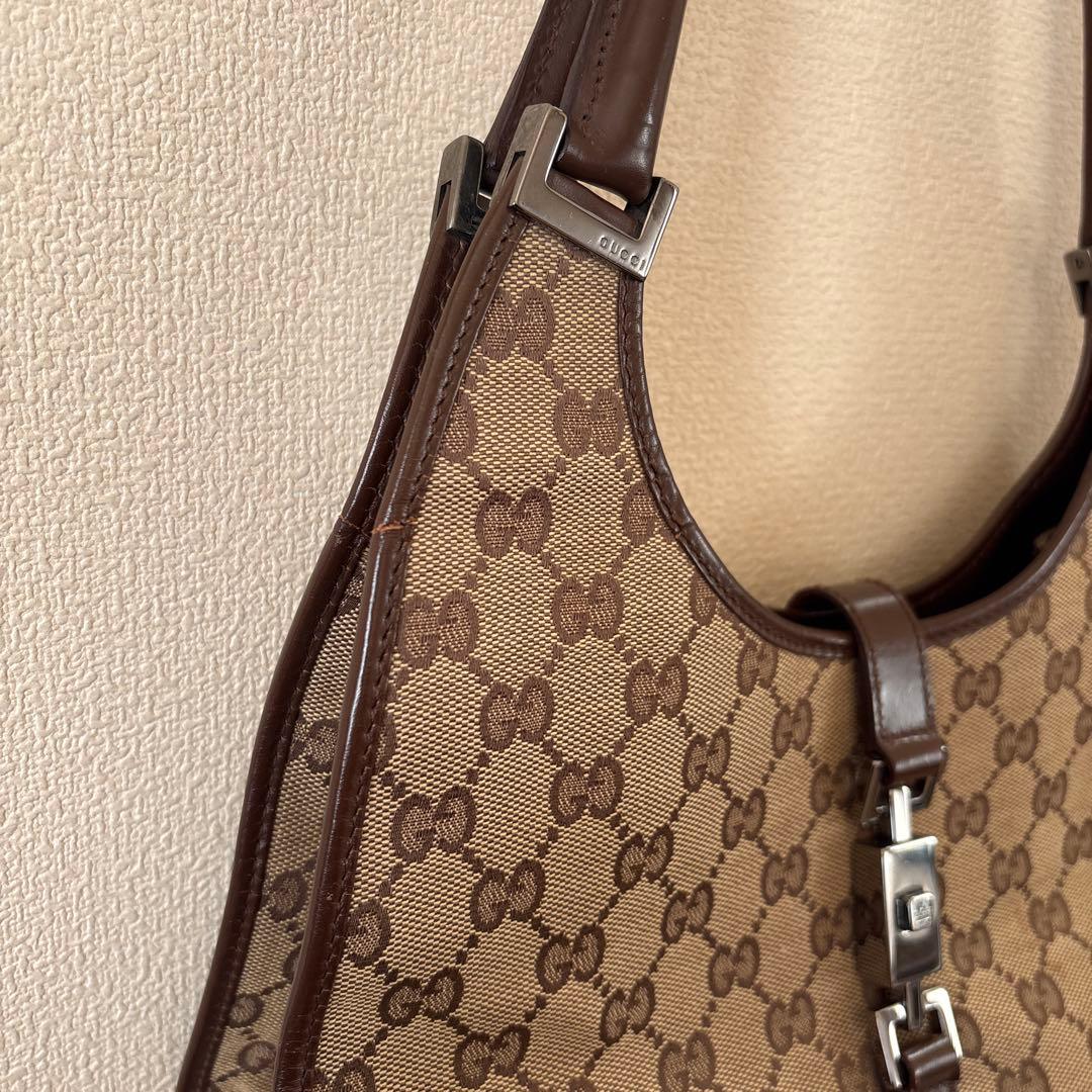 GUCCI ジャッキーショルダーバッグ キャンバス/レザー50108