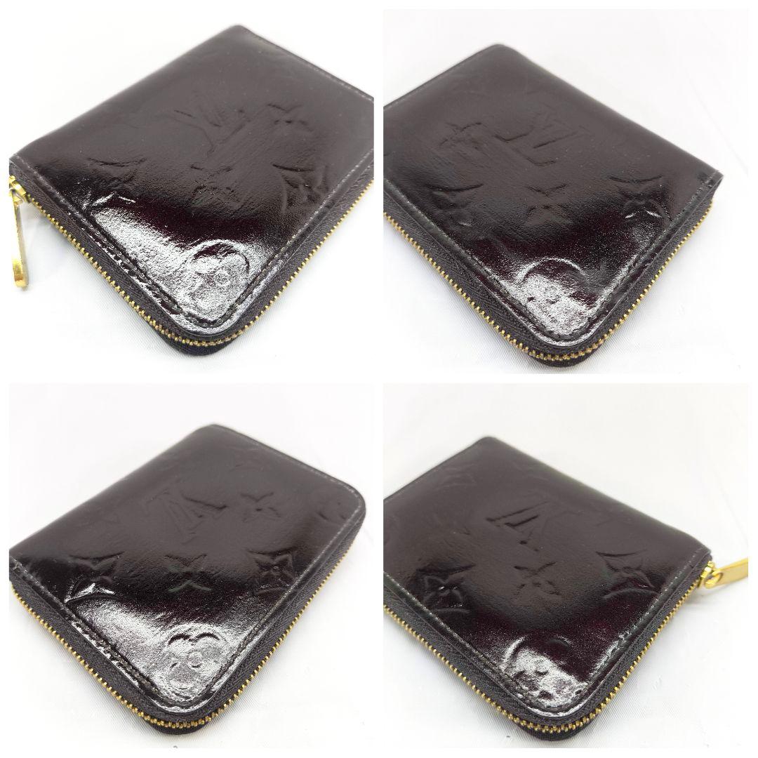 美品 ルイヴィトン ヴェルニ ジッピーパース ボルドー M93607