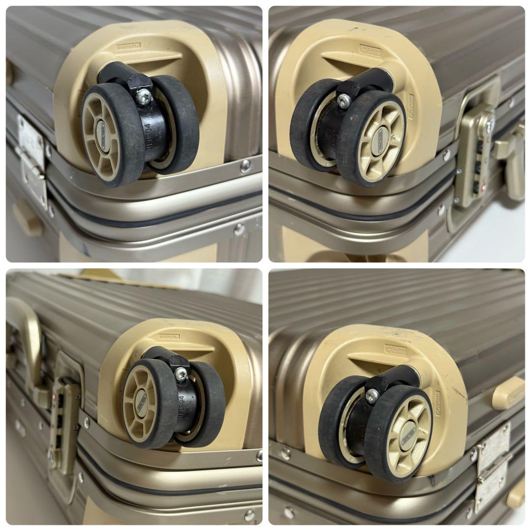 ⭐️ 未使用級⭐️ RIMOWA TOPAS チタニウム マルチウィール ゴールド