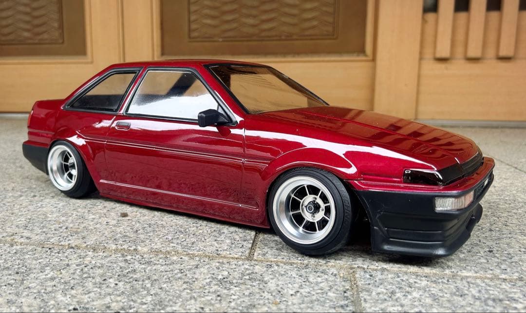 TT-01MRCコンバシャーシ+新品AE86トレノボディ