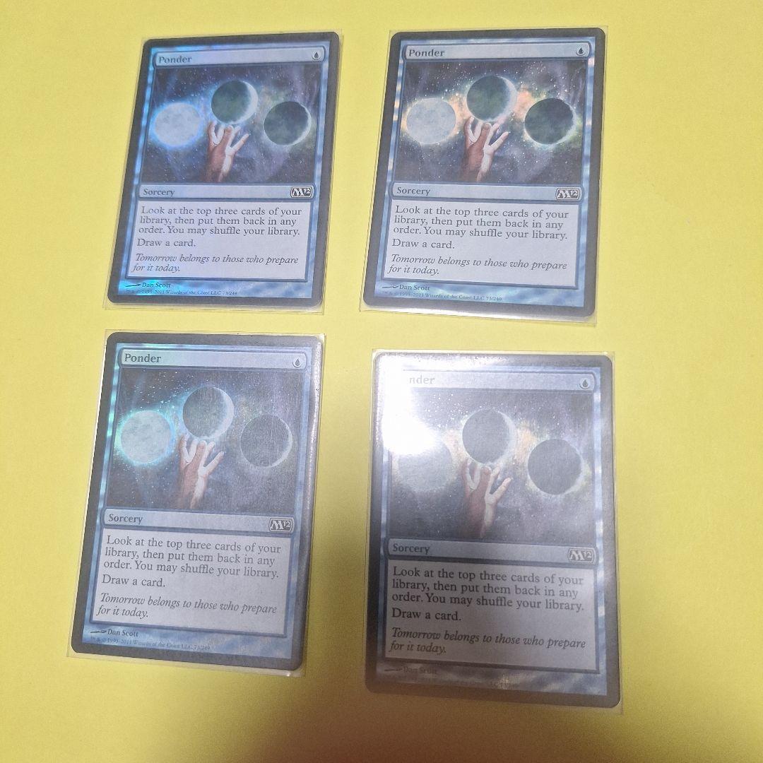 mtg 思案 foil 4枚セット mtg 思案foil 4枚セット