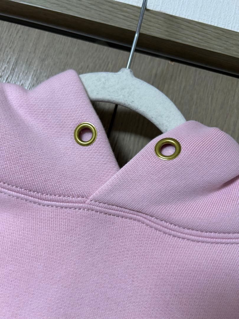 COACH オーバーサイズド シグネチャー ピンク パーカー　ユニセックス XL