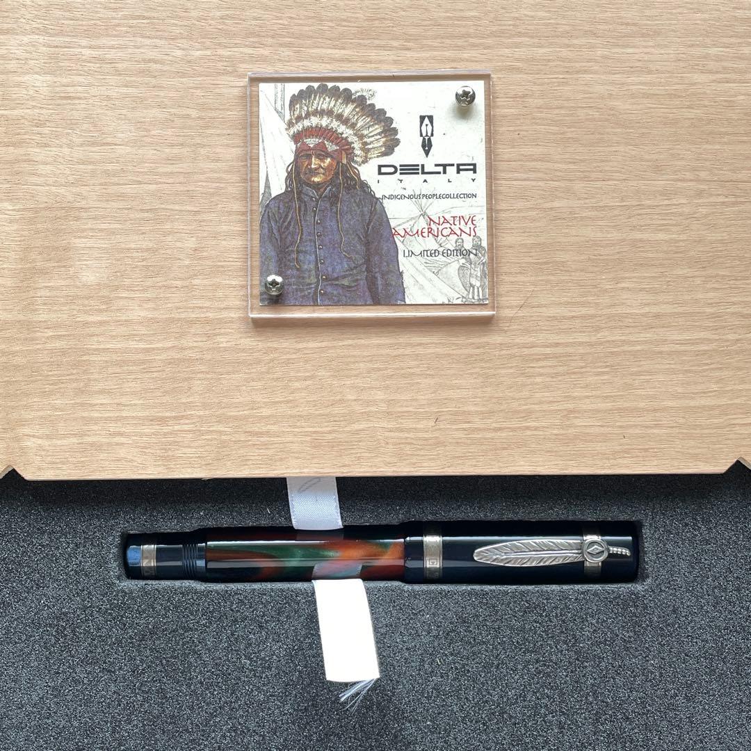 デルタ完品】少数民族シリーズ2003 ネイティブアメリカン 18K M 万年筆