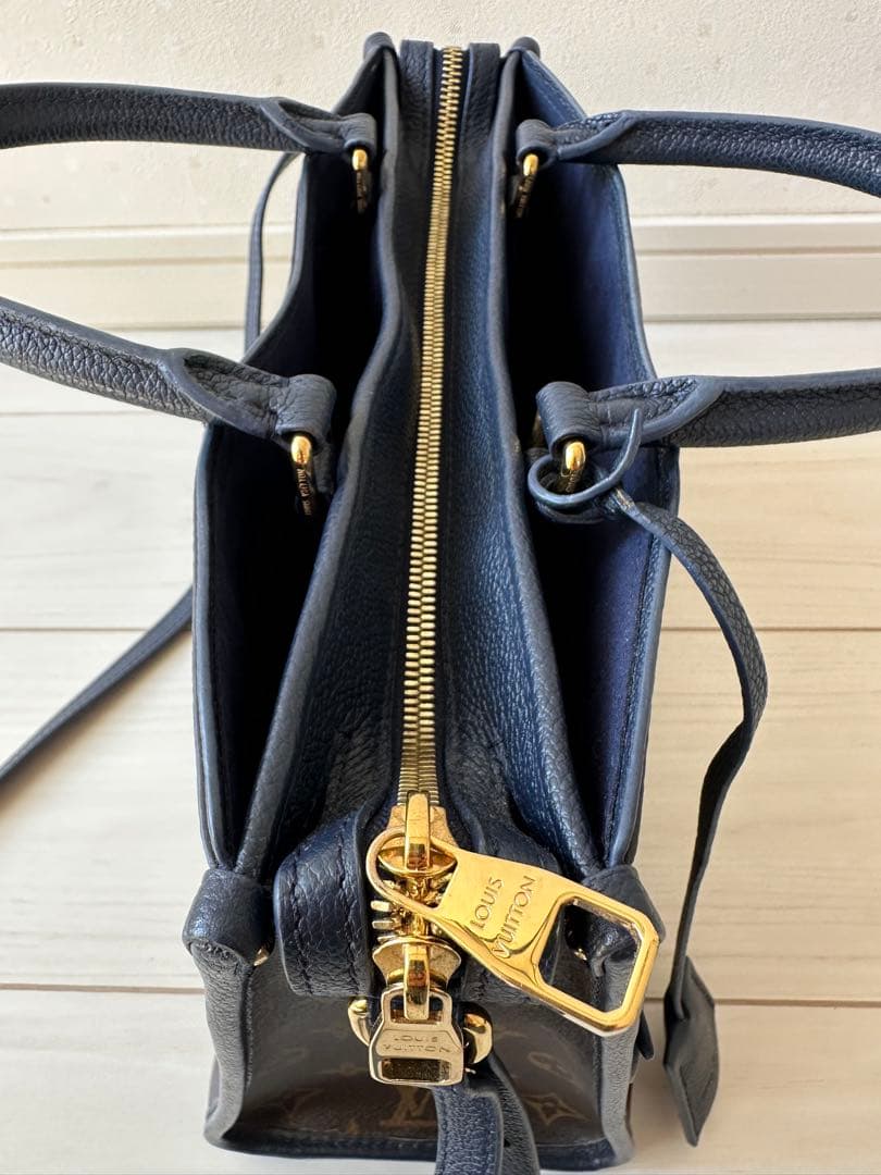 ルイ・ヴィトンポパンクールPM 2WAYハンドバッグモノグラムキャンバスマリーヌ