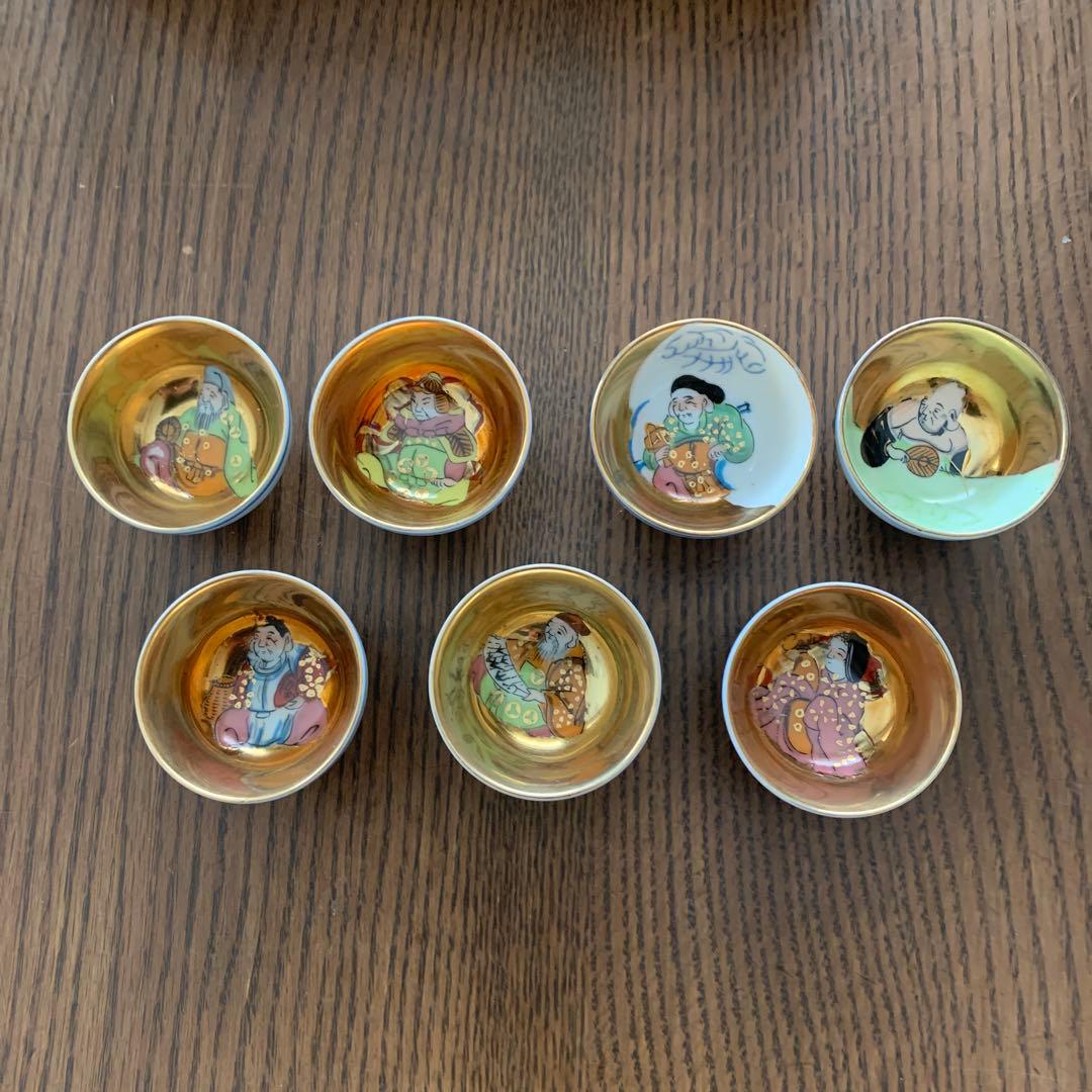 九谷焼⭐️杯⭐️七福神⭐️未使用 九谷焼 七福神 組盃 - メルカリ