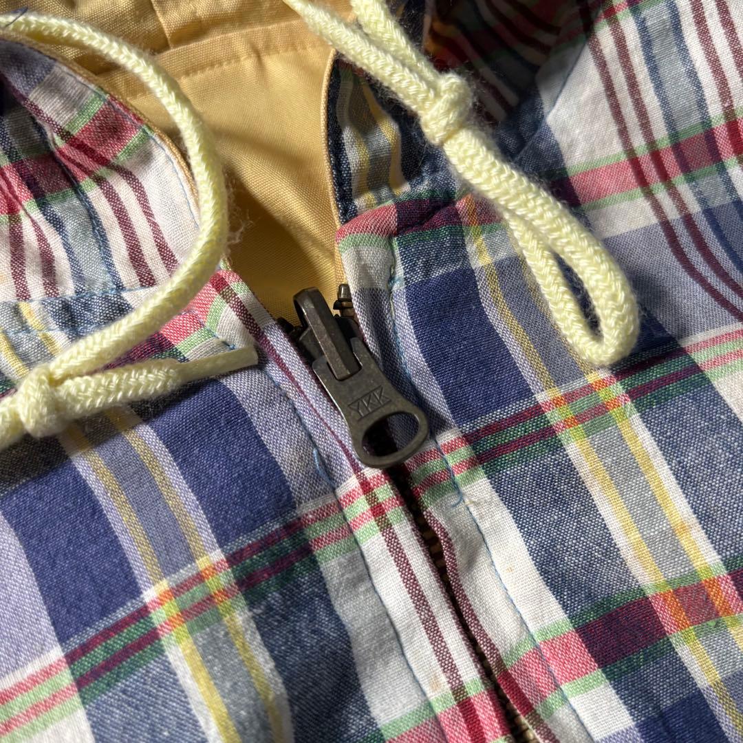 McGREGOR チェック リバーシブルジップパーカー ジャケット ドロー