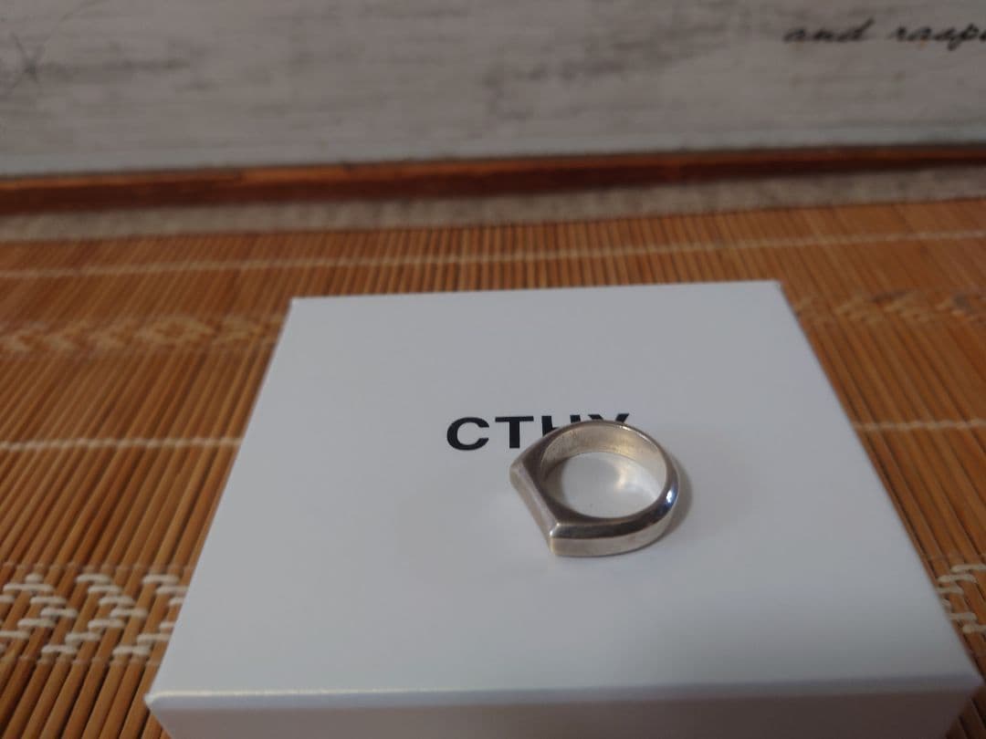 希少サイズ【CTHY】 SIGNET RING　1 6号