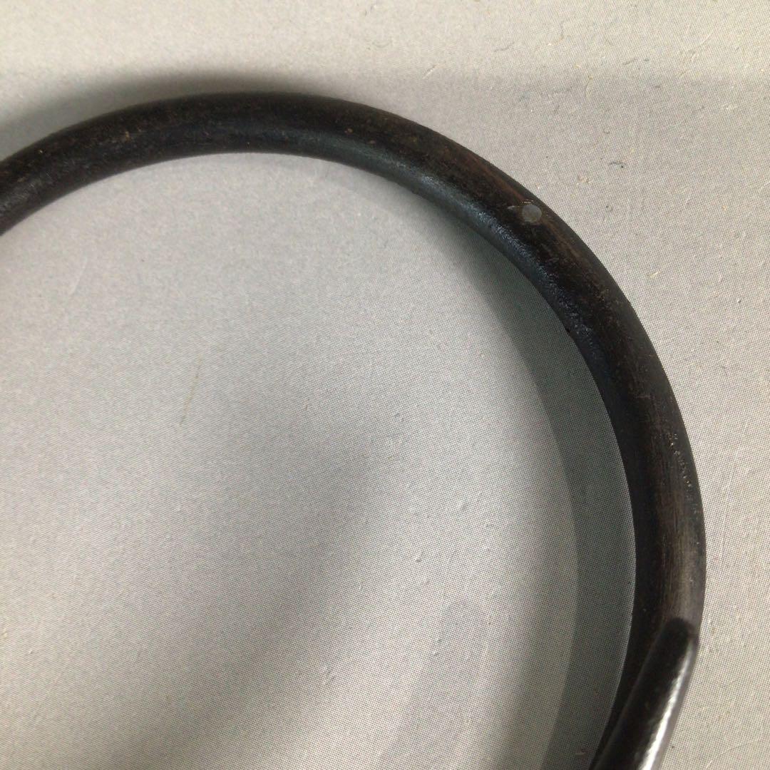 Ｐ３０１　釜釻　『釜師　山本閑浄造』『松葉象嵌』『釜鐶』　共箱　茶道具