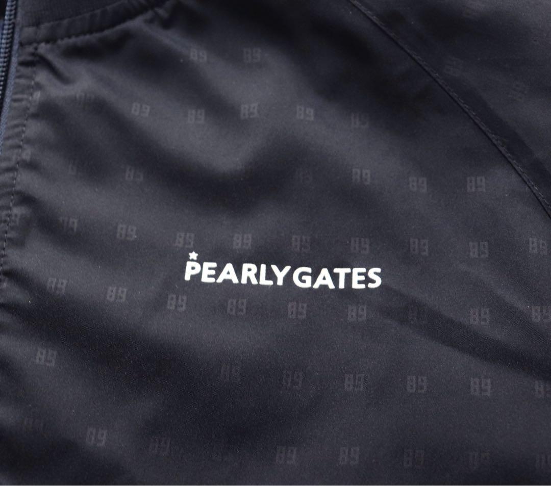 《パーリーゲイツ》新品 ロゴ総柄 はっ水 タフレックス フルジップジャケット 0