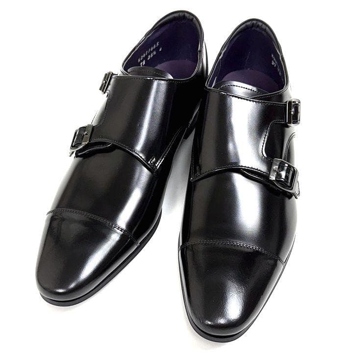 新品 リーガル 37TR ダブルモンク スクラッチタフレザー 25.5cm