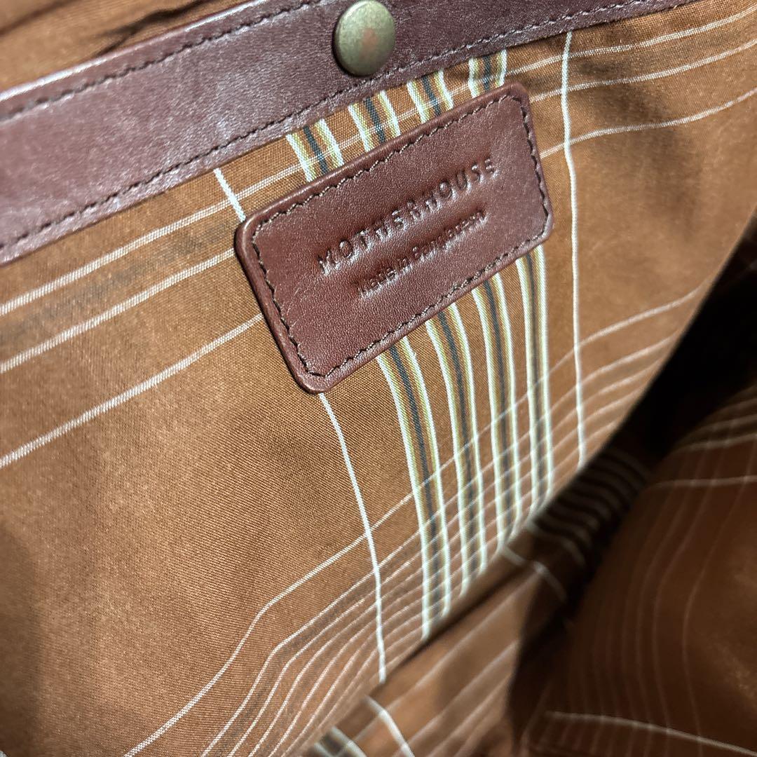 マザーハウス ビジネスバッグ 2way アンティーク レザー ブラウン